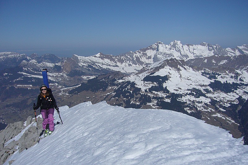 Mont Rachais : Arrivée au sommet pour Gaëlle