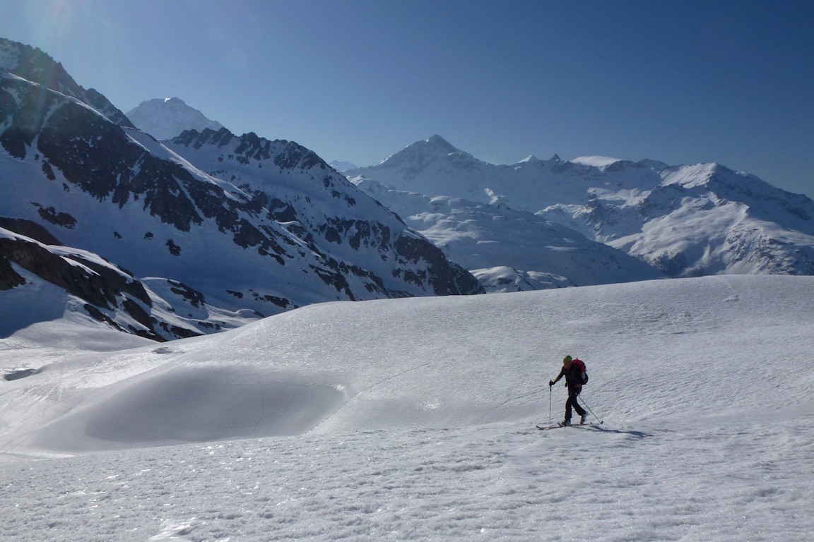 La traversée : Entrecoupée de quelques courtes descentes.