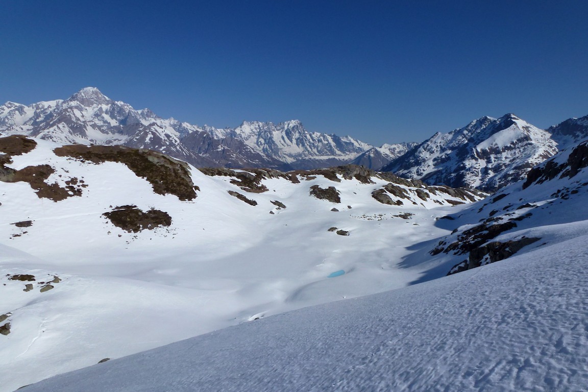 Du Mont Blanc aux Jorasses : Le paysage est somptueux.