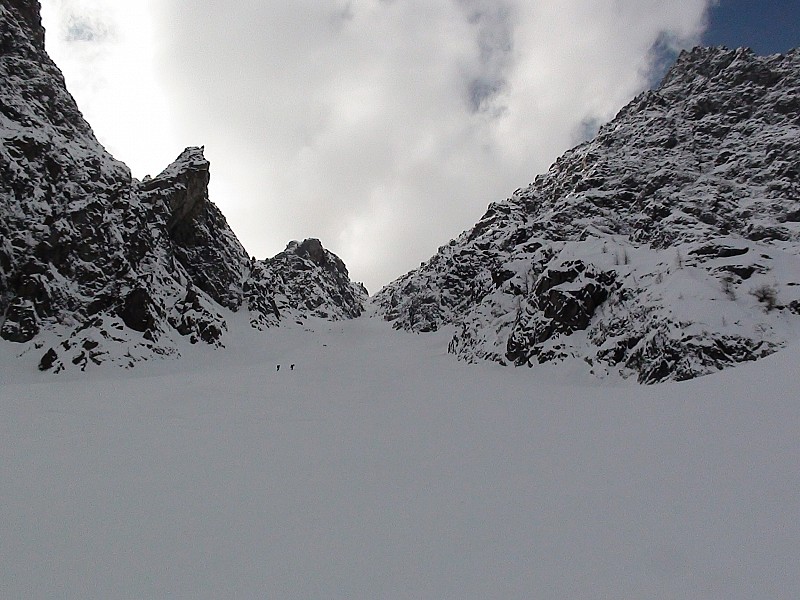 Nos ouvreurs de choix : vue du cône de déversement du couloir