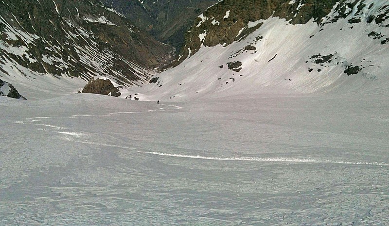 Glacier de l'Aup 31 mars 2012 : Descente du Glacier de l'Aup