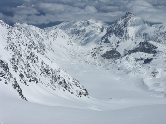 glacier de Gébroulaz : le glacier de Gébroulaz encore vierge