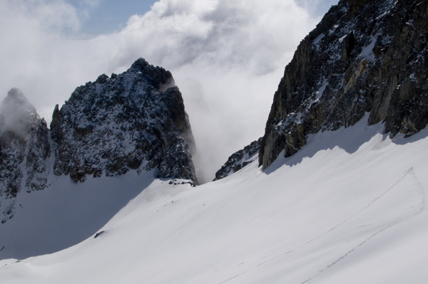 Col de La Combe : Sur le "glacier"