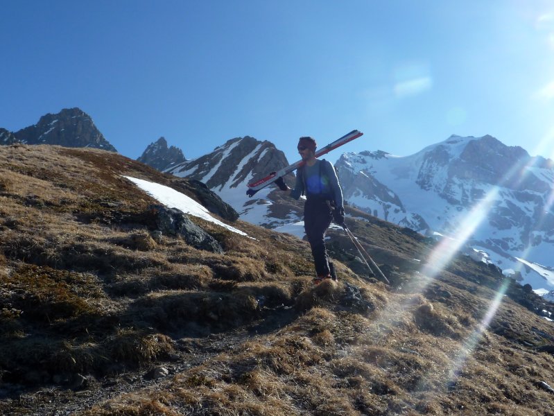 cabane des Gardes : tout sec, pret pour le VTT