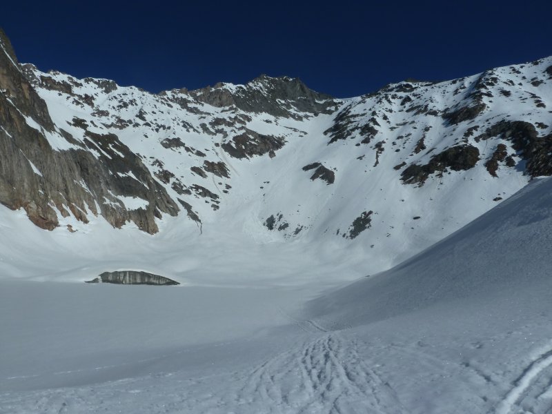 Col des Volnets : 700m de face à remonter