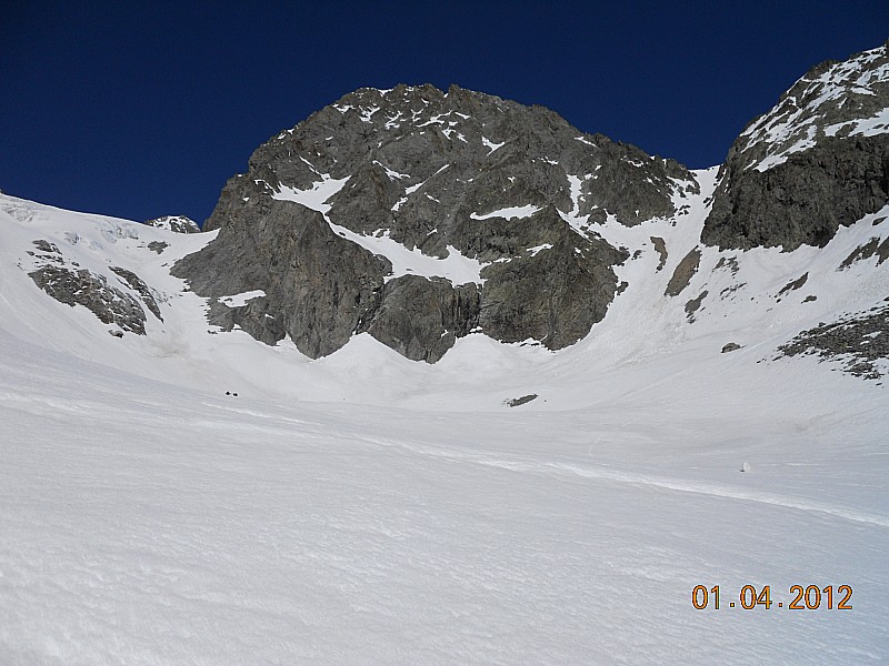 Pic Tuckett : Roche de Jabel et couloir S du Col du Casset (à droite)