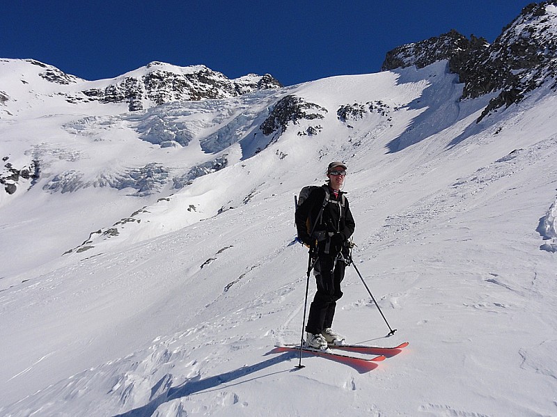 Pause devant la descente