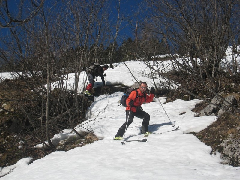 Descente de la Scia : Thierry et Sama-Lau ont préféré suivre la trace des sangliers !