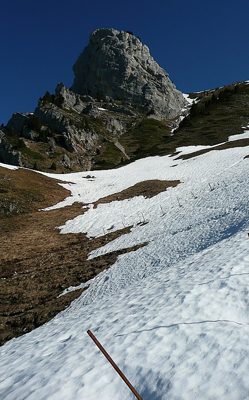 Les Lances de Malissard : Versant S, c'est le printemps