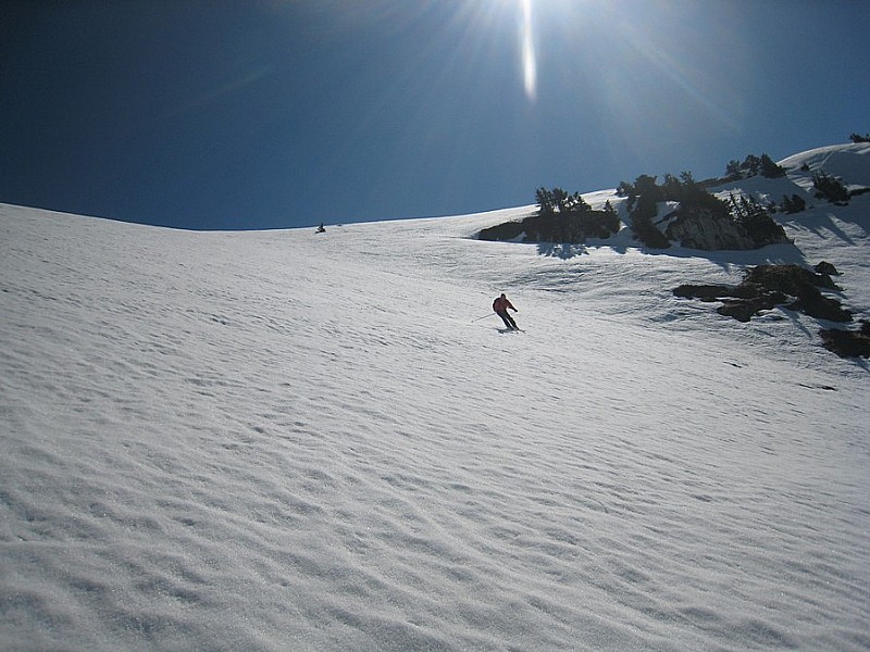 Descente de Bellefont : Grands espaces, bon ski