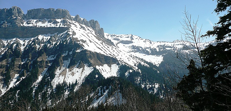 Pour mick38 : Enneigement face W des Lances