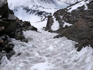 Couloir du Petit Verdillon : ça passe de partout mais c'est extrêmement ravagé