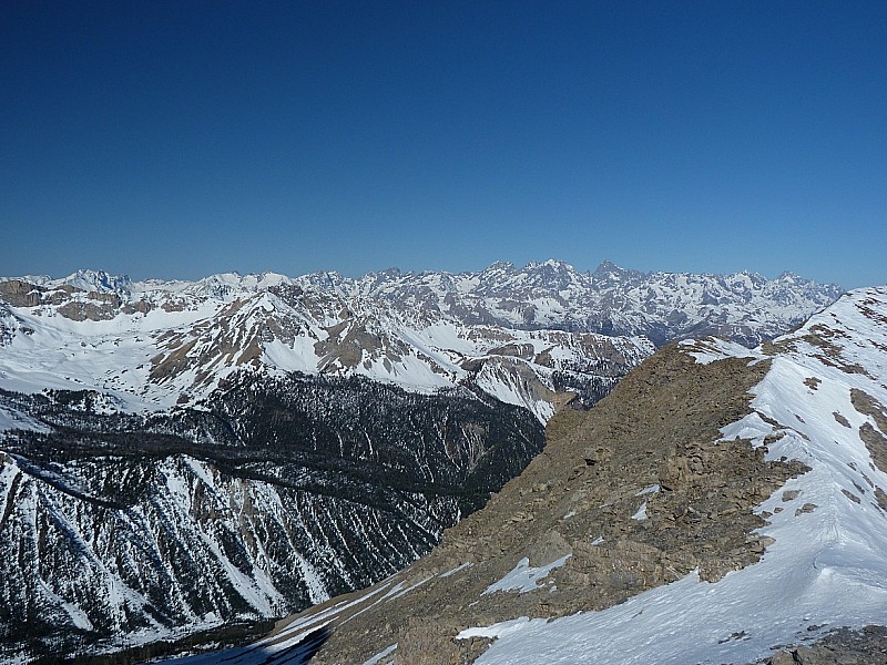 Turge de la Suffie : Col de Chaudemaison, vers les Ecrins