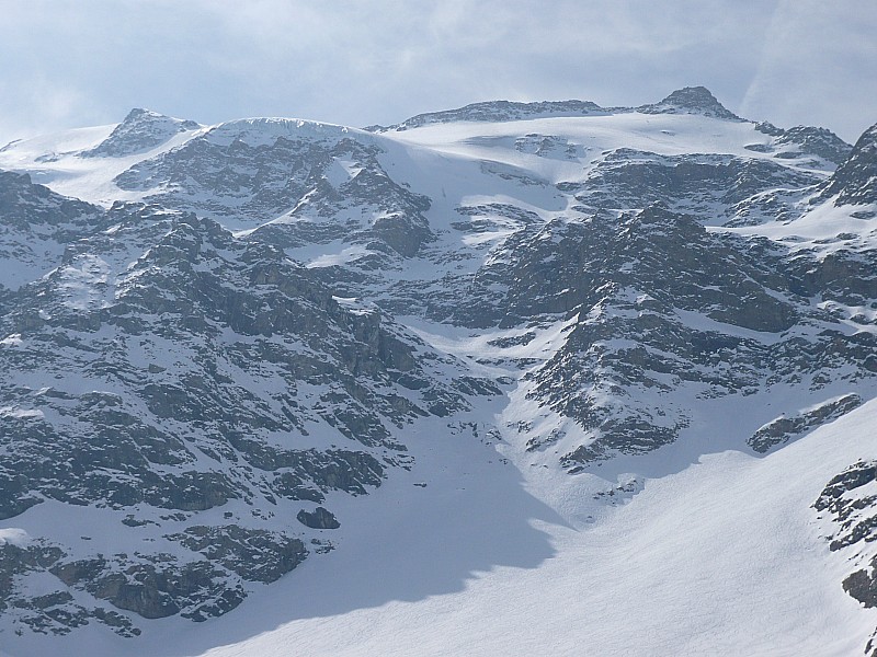 Albaron : Magnifique descente par le glacier Supérieur du Valonnet