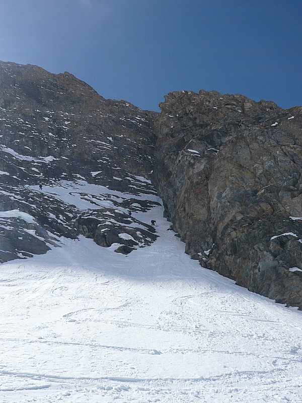 pointe du charbonnel : petite variante technique et très étroite...