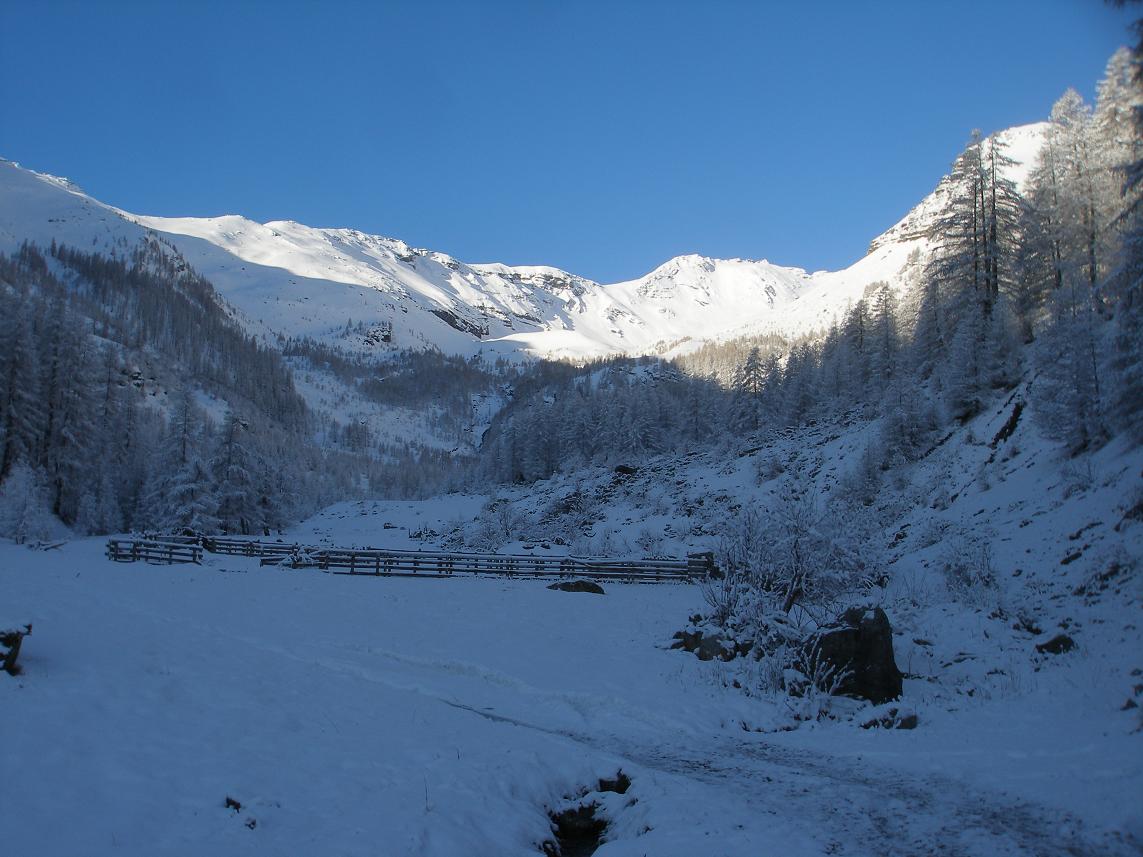 ambiance hivernale au départ : ça s'annonce bien!