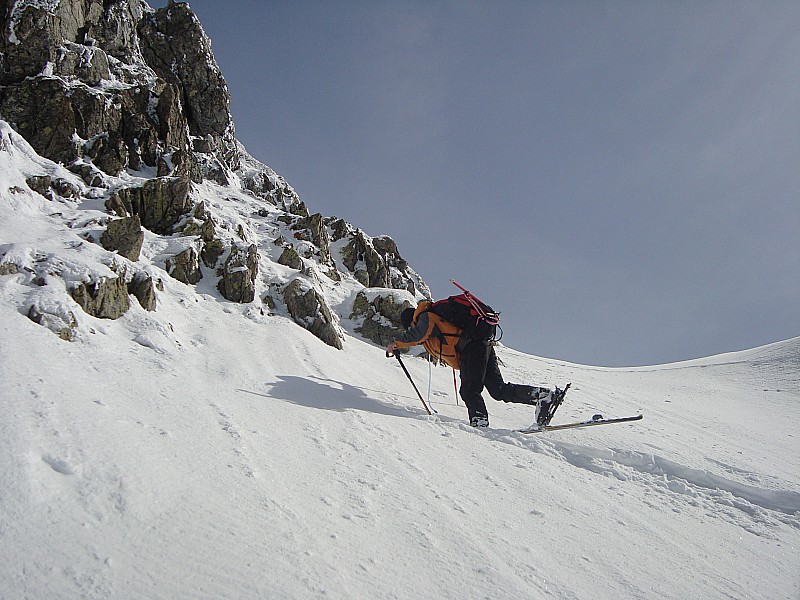 col du Moretan : En plein effort