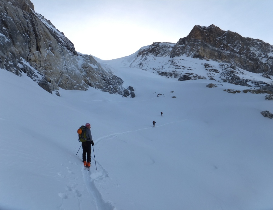ressaut : pour accéder au glacier