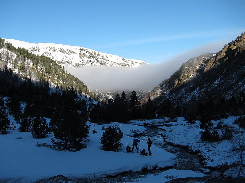 Coume du Riutort : aire de chaussage