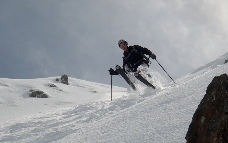 Clapierre en lévitation : Dans la partie haute du couloir au Villonet