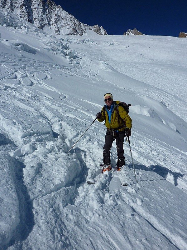 glacier des Rognons : En descendant vers le glacier d'Argentière. Patrice
