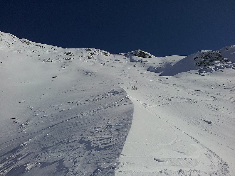 Couloir "désiré" : De la crème légère, 2 traces, tout est dit