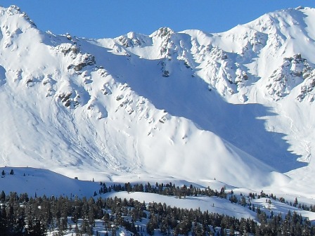 Les coulées sous Côte Belle.