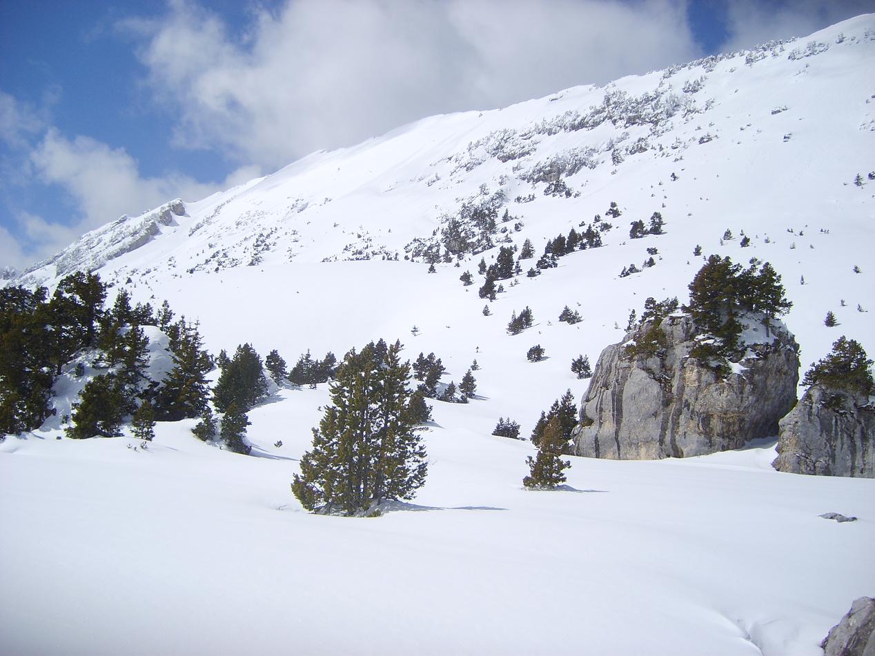 Lances de Malissard : Encore beaucoup de neige sur le plateau