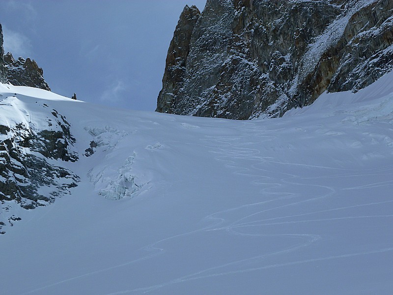 GLacier descente : Le glacier passe bien à la descente.