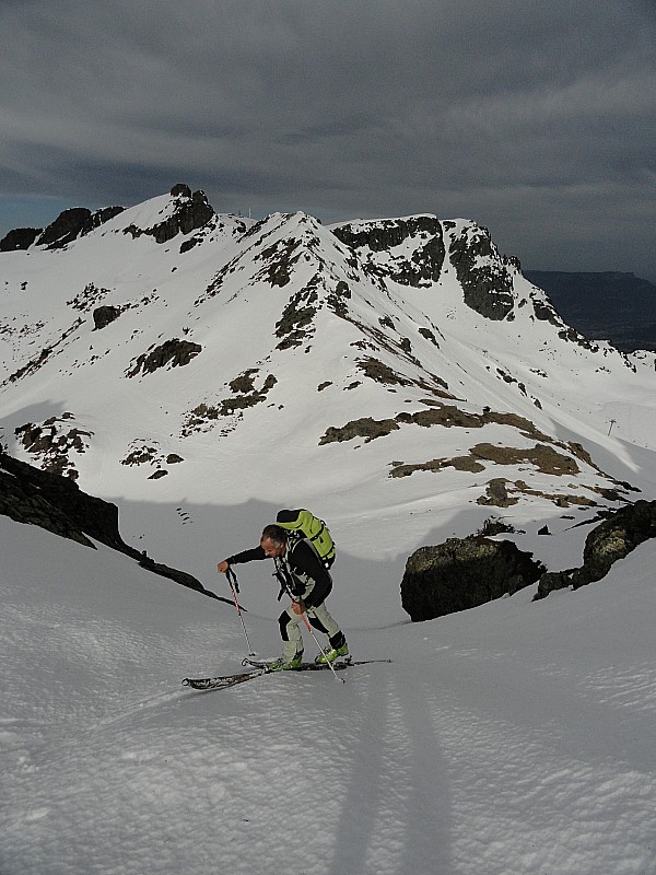 Au dessus du col des Lessines : Mon compagnon du jour