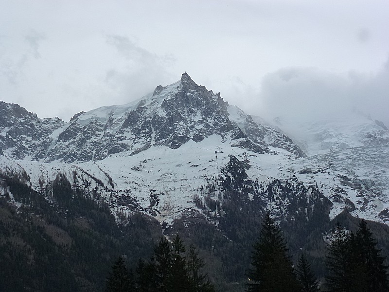 Chamonix : A l'Aiguille du Midi, fait pas beau, là haut