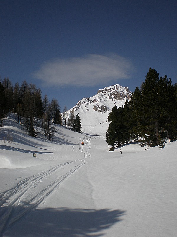 descente : Descente pour rejoindre la route de l'Izoard
