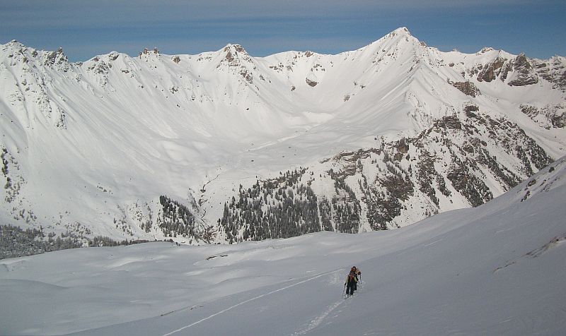 montée tranquille : en dessus du Rocher du Roux