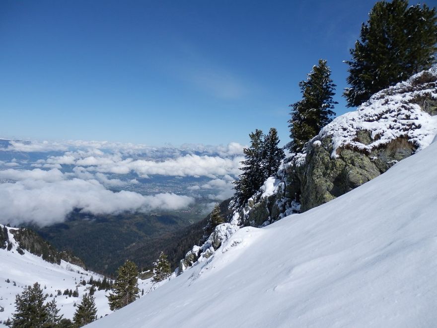 Vers le col de Petite Vaudaine : Superbes contrastes
