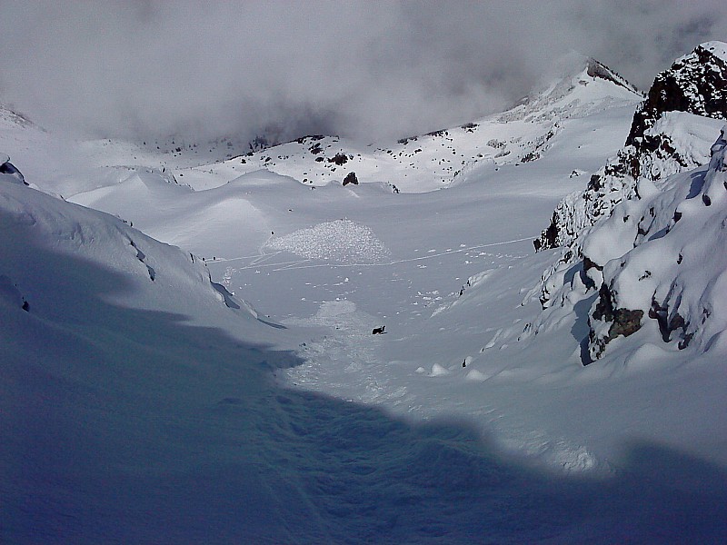 Dent de Bédina : la neige descend avec nous