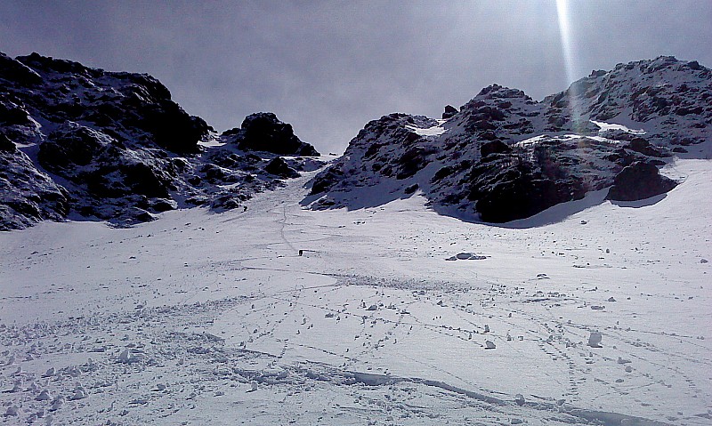 Dent de Bédina : le couloir inférieur