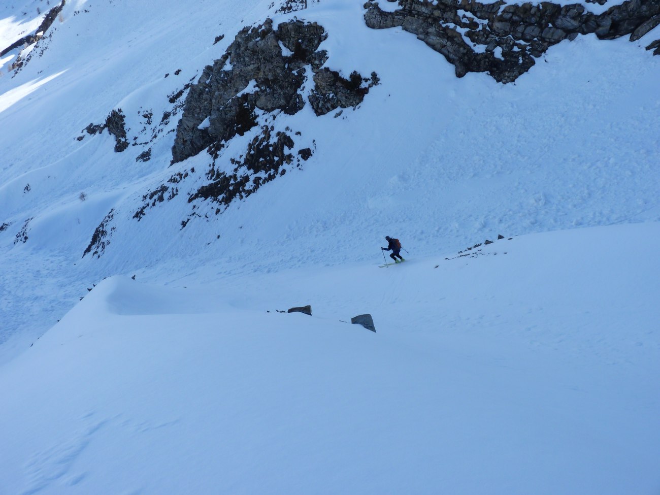 Descente : Versant nord de Fleurendon