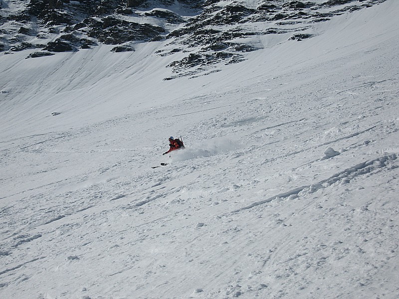 action : Vanina en plein forme au descente