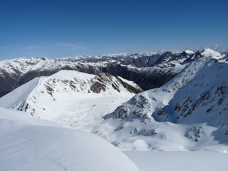 Beau panorama sur les Alpes : et le Sistron,prochaine étape.