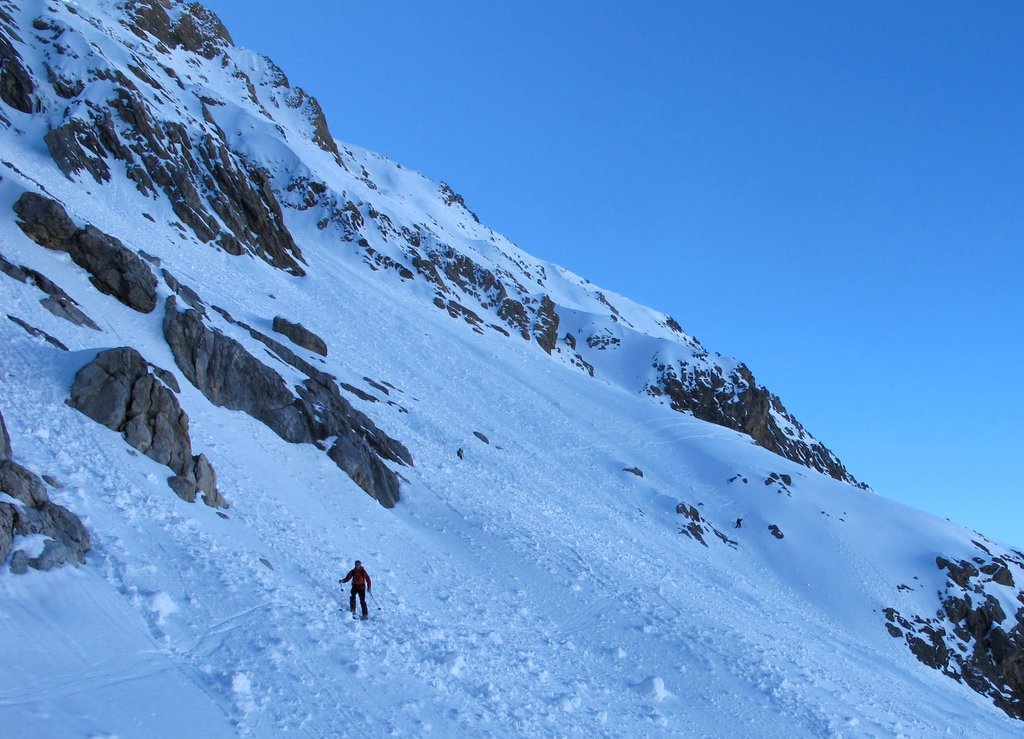 Versant W du Péouvou : Retour vers le Vallon du Béal de Parouart