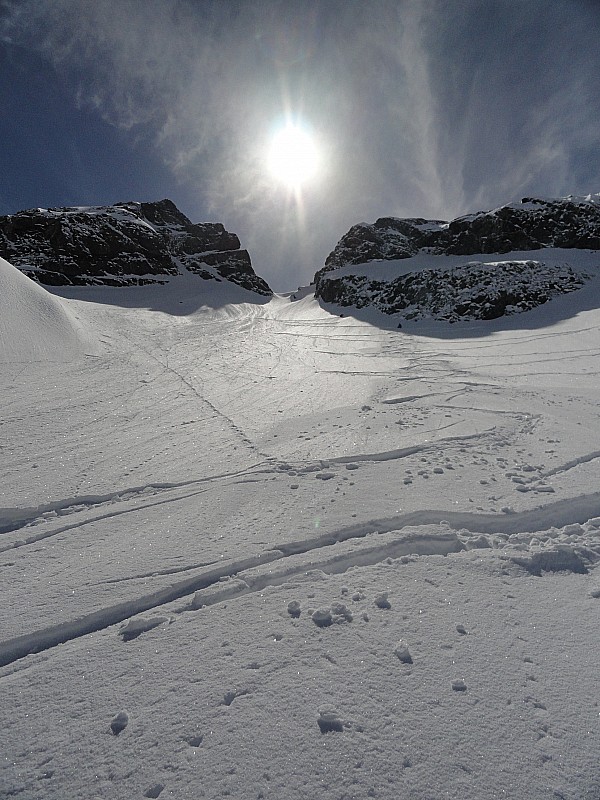 Brèche du Sirac : Miam miam la descente !