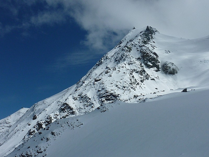Face N de Turia : Haut de la face et col des Roches