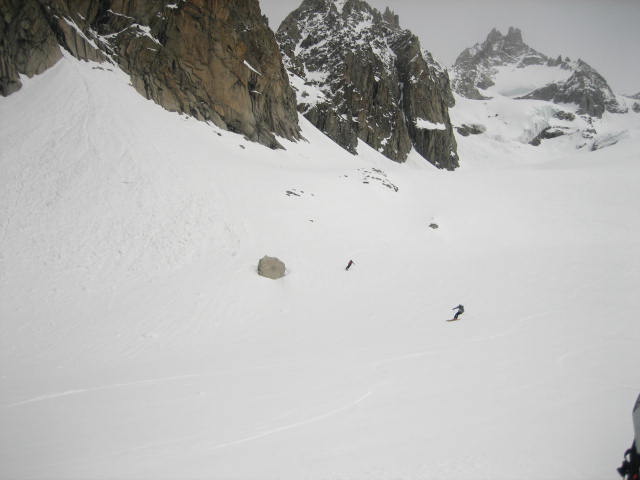 col d'Argentière : puis très bonne moquette