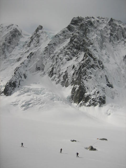 col d'Argentière : ici mieux qu'en face