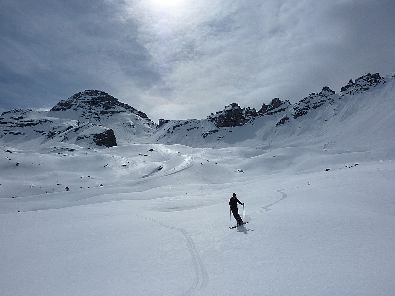 Pic de Rochebrune : Moquette dans le vallon