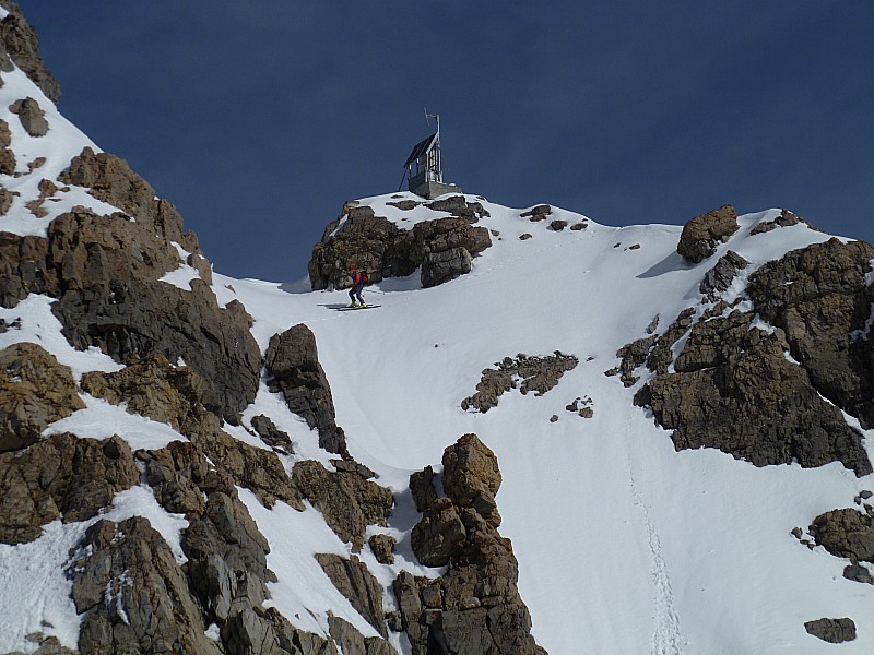 Pic de Rochebrune : Début de la descente