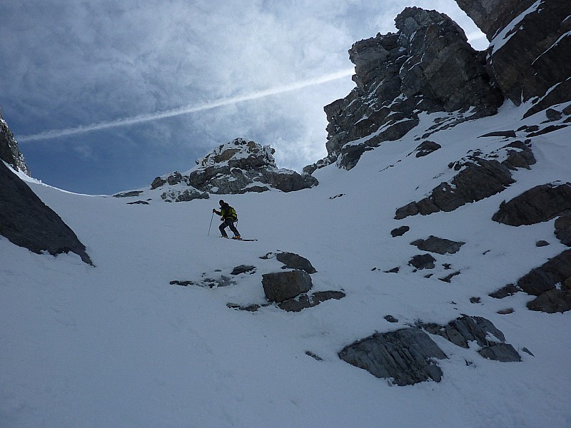 Pic de Rochebrune : Couloir Ouest en neige dur