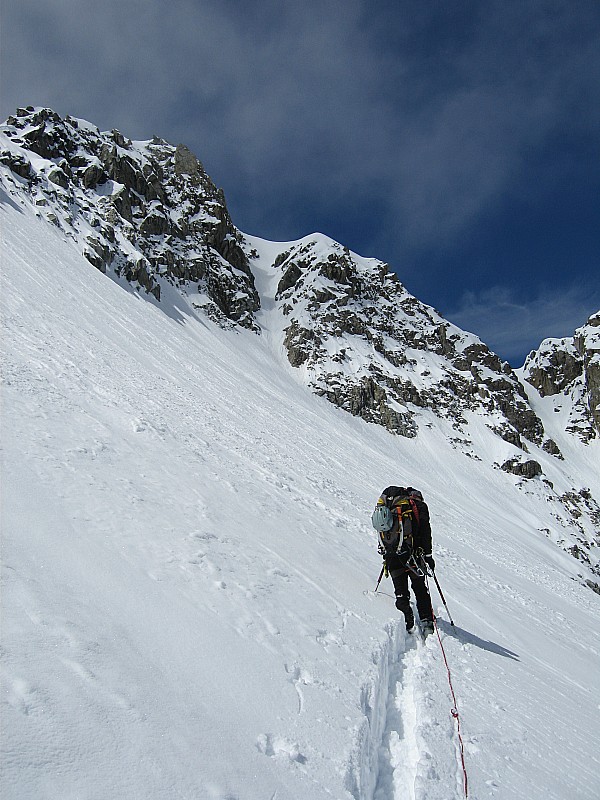 presque au col : beaucoup de neige au col de saleina