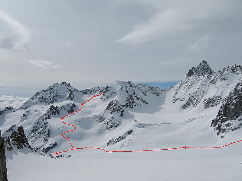 la route : au col de Saleina