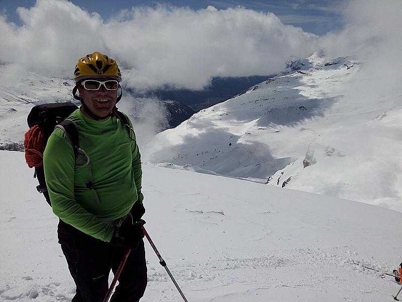 Descente E de la Réchasse : David, heureux d'être là !